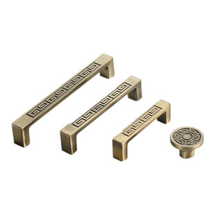 新中式柜门拉手仿古橱柜子门把手衣柜青古铜厨柜门欧式抽屉暗拉手