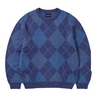 thisisneverthat®Mohair Argyle Knit Sweater秋冬新品菱格毛衣