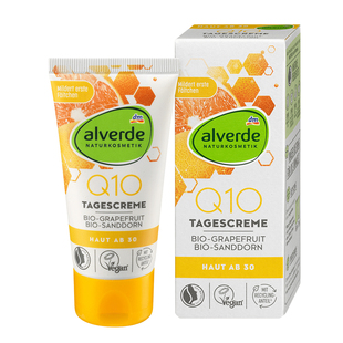 dm德国alverde艾薇德面霜枸杞Q10葡萄柚抗氧化玻尿酸植物孕妇日霜