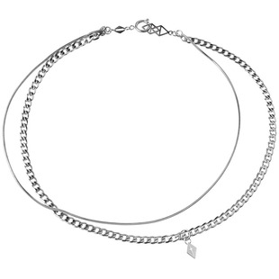 KLINKLIN原创双层叠戴项链锁骨链男潮百搭情侣男女七夕送男友礼物