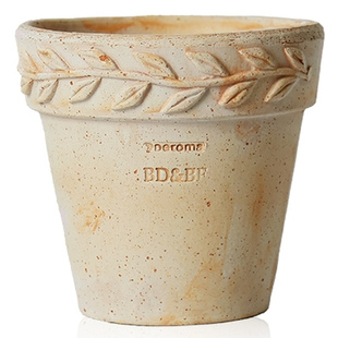 青野 DEROMA 进口红陶土盆三角梅手工花盆种植北欧月桂花环罗马柱