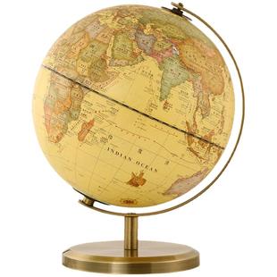 复古办公桌地球仪摆件轻奢高档官方旗舰店发光儿童启蒙ar地球仪灯创意男孩生日礼物小众高级卧室台灯床头灯