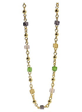 女多坠镀金项链轻奢时尚气质百搭