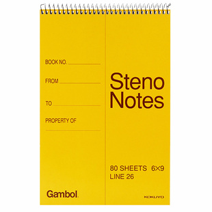 日本KOKUYO国誉笔记本上翻线圈本口译速记本螺旋分栏本记事本学生单词记忆本日程计划小本子日记本旗舰店