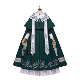 【优派瑞】洛布尼亚英伦绿OPLolita洋装lo裙洛丽塔哥特修女唱诗班