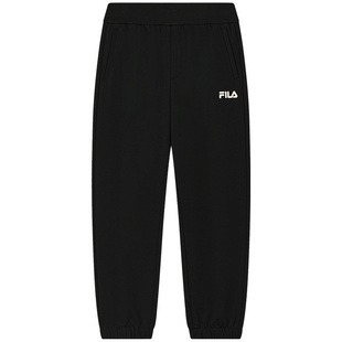 FILA斐乐针织长裤2025秋季新款加绒宽松女子卫裤收口运动裤男裤子