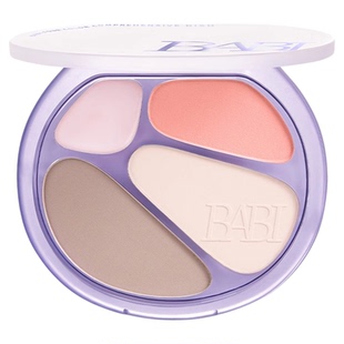 BABI四色修容盘高光眼影修容一体盘四色腮红氛围感妆容官方正品女