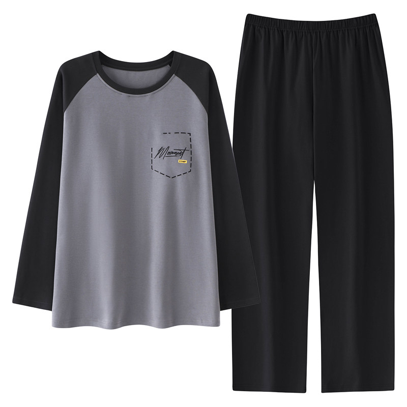 长袖睡衣套装全棉家居服100%纯棉