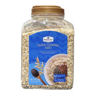 麦德龙快熟燕麦片3kg桶装亚麻籽麦片早餐即食冲饮免煮代餐饱腹