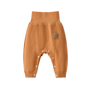 婴儿裤子春秋大pp裤高腰护肚秋冬季洋气屁屁裤男女童宝宝纯棉外穿