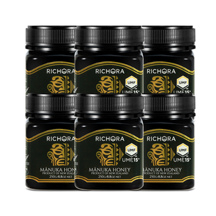 【爆款囤货】瑞琪奥兰新西兰进口麦卢卡蜂蜜UMF15+250g*6瓶正品
