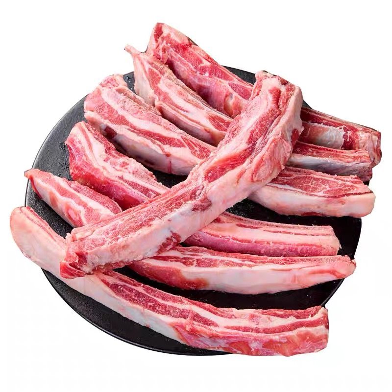 带骨手把羊肋排新鲜多肉手把羊排散养羔羊肉羊肉冷冻烧烤食材商用