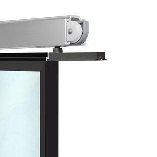 德国进口纽森玻璃移门轨道推拉门配件大全卫生间移动门滑轮玻璃门