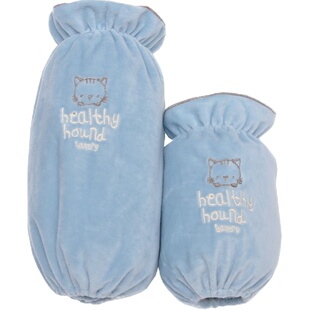 白色袖套女长款短款套袖工作可爱秋冬季防污成人护袖学生袖筒儿童