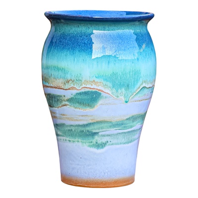 手工三角梅粗陶透气花盆