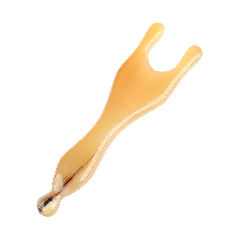 知梳阁天然白牛角点穴美鼻器
