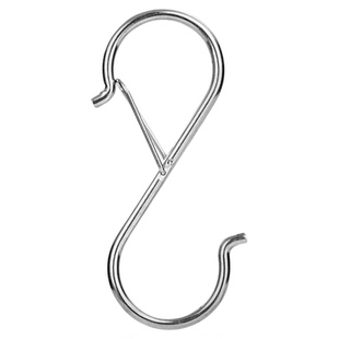 升级s钩弹簧扣防风挂钩吊钩厨房挂杆防掉落多功能s型挂钩阳台收纳