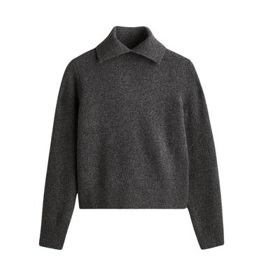 HM女装毛针织衫冬季内搭红色毛衣时尚气质套衫打底衫1303114