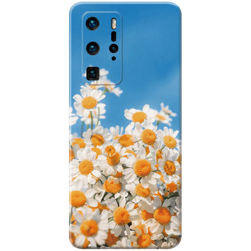 夏日菊花适用华为p60手机壳P50p40p30p20pro+小清新p10p9plus文艺唯美超薄女款软e十art