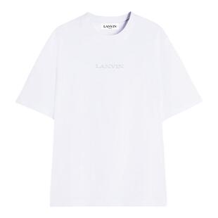 【新年甄选】LANVIN浪凡 男士夏季休闲简约圆领刺绣LOGOT恤短袖