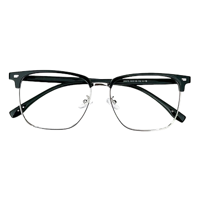 琥珀宫160mm半框眼镜配近视度数