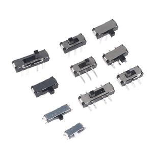 拨动开关单排直插贴片卧式小微型电源滑动档位波动波段2/3档3/4脚