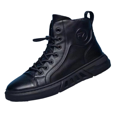 秋冬真皮高帮男鞋新款男士头层牛皮青年马丁靴舒适厚底休闲皮鞋男