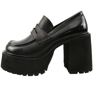 JUICE PARK粗跟高跟鞋女厚底松糕鞋二次元辣妹JK制服鞋小众设计