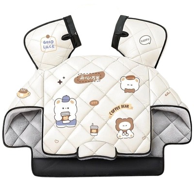 电动车挡风被冬季加厚加大加绒护肩电瓶踏板摩托车防水挡风衣保暖