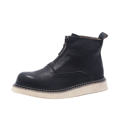 英伦风高帮头层牛皮马丁靴