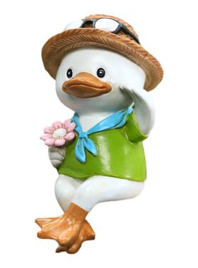 卡通可爱鸭子动物摆件庭院造景