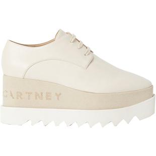 [ELYSE] Stella McCartney徽标系带松糕鞋增高休闲单鞋