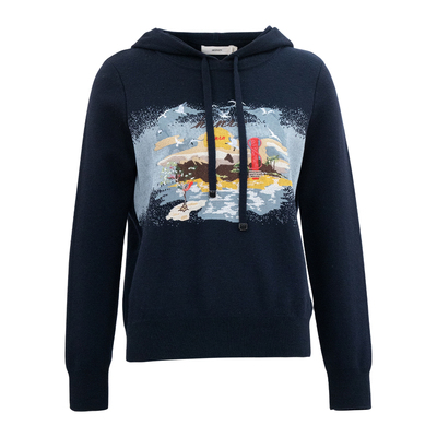 HONRN/红人连帽长袖针织衫上衣