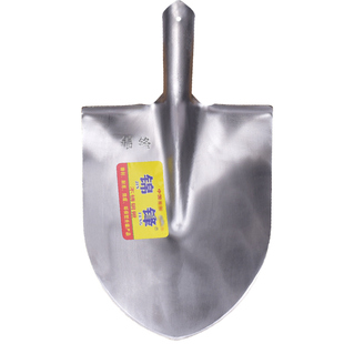 不锈钢铁锹农用全钢加厚木柄钢铲大号铲子户外挖土钢锹圆头方头锹