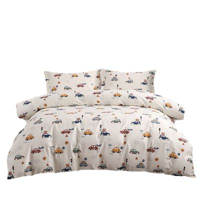 小汽车全棉床单被罩儿童柔软细腻