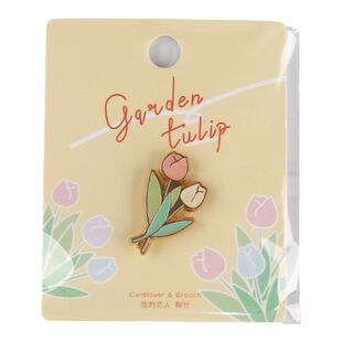 胸针可爱郁金香花朵金属卡通徽章学生书包设计感小众樱花包包饰品