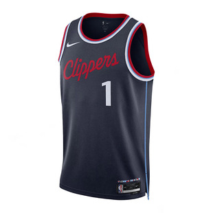 正品NIKE火箭快船1号詹姆斯哈登篮球球衣sw球迷版运动速干背心