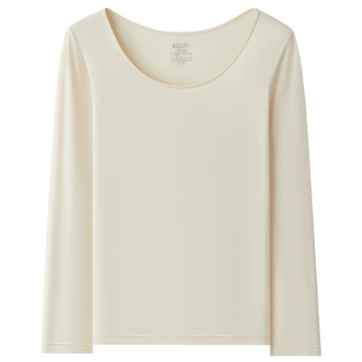 莫代尔红豆居家女士圆领打底衣