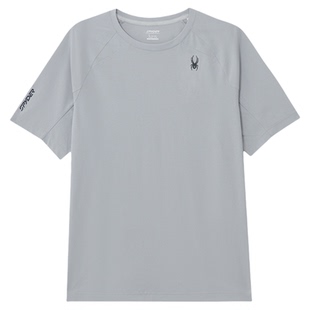 SPYDER蜘蛛春夏男子吸湿速干透气网眼面料短袖圆领T恤02TO26223KM