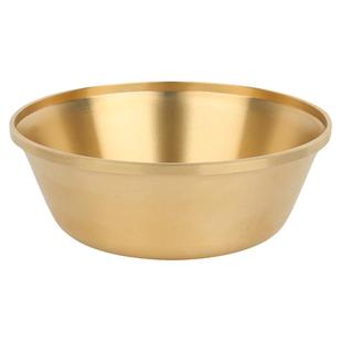 藏式供水碗光面黄铜办公家用佛前供水铜碗家居工艺品供水杯大小号