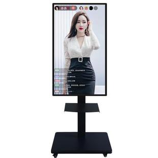 手机直播投屏显示器广告一体机大屏幕多媒体AI讲解教学电视机4k高清竖屏显示器互动触摸屏提词器抖音主播带货