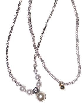 清新小众串珠项链气质百搭高级感锁骨链新款珍珠甜美颈链女