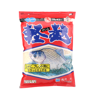 丸九轻麸原装日本进口鲫鱼饵料鱼食2277#尺上烤麸四季雪花粉230g