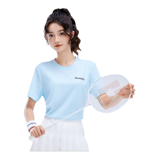 薰风速干短袖男凉感T恤女宽松上衣休闲服透气运动服熏风羽毛球服