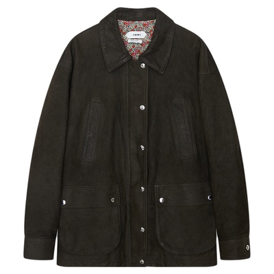 IMMI26PS重水洗羊皮工装口袋夹克