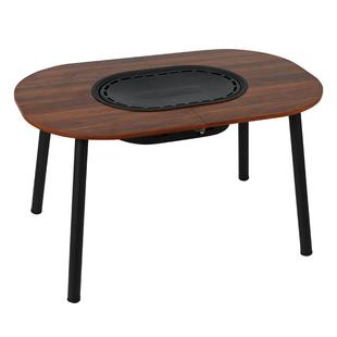 户外烧烤桌无烟家用烧烤炉烧烤便携折叠围炉煮茶木炭烤肉野外庭院