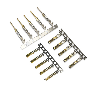 2.54MM杜邦端子接插件压线母端子簧片冷压头连接器插簧 镀金100个