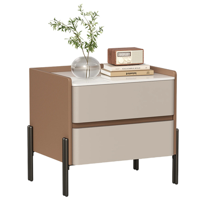 ENF级轻奢高级感实木床头柜