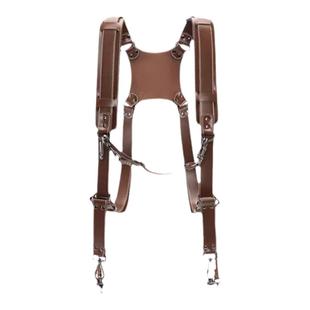 Cwatcun香港卡登快枪手快挂背心悬挂专业摄影工作马甲真皮材质肩带双相机背带微单反适用佳能r50索尼尼康富士