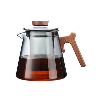 玻璃茶壶耐高温木把泡茶壶中式家用花茶壶单壶电陶炉专用煮茶壶